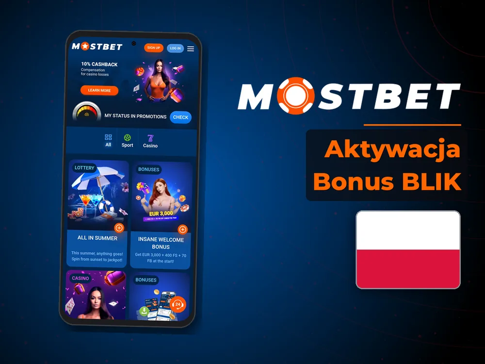 Mostbet - Aktywacja Bonus BLIK