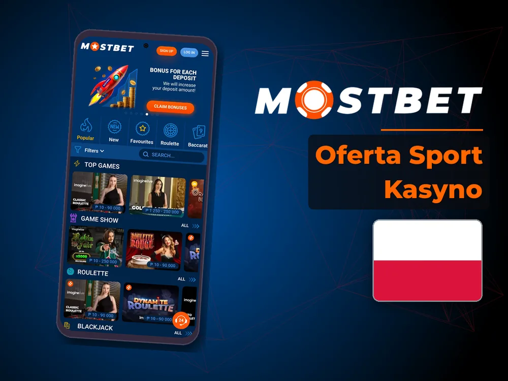 Mostbet - Oferta Sport Kasyno