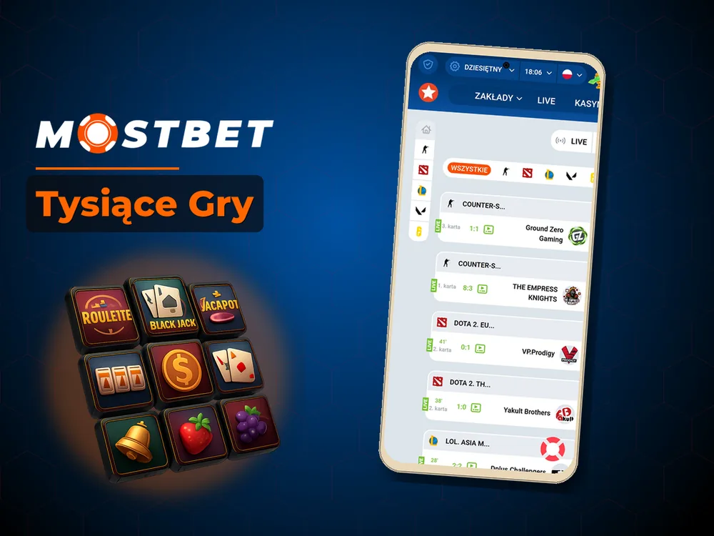 Mostbet - Tysiące Gry