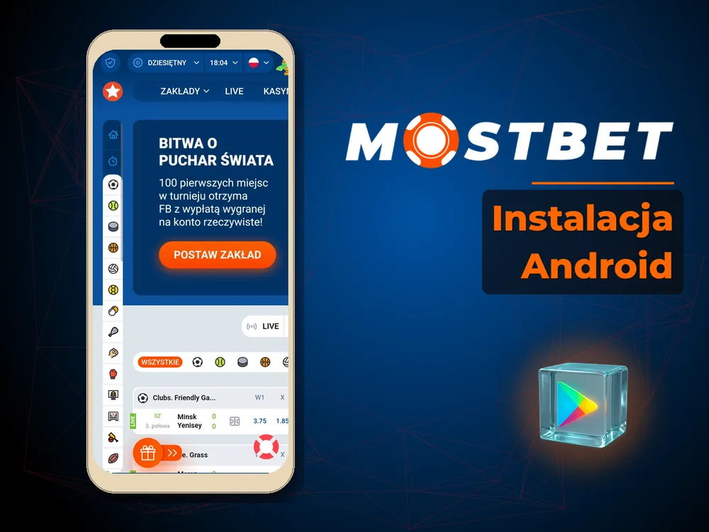 Mostbet - Instalacja Android