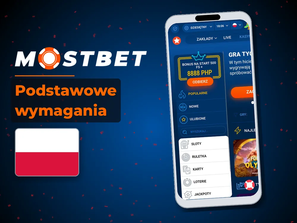 Mostbet - Podstawowe wymagania