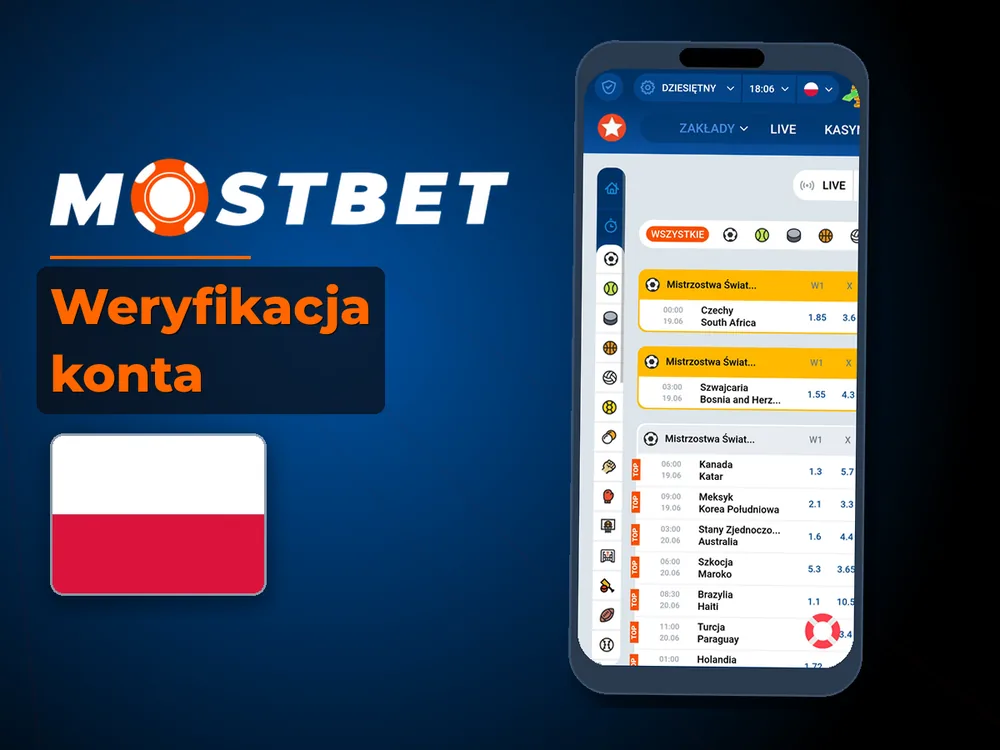 Mostbet - Weryfikacja konta