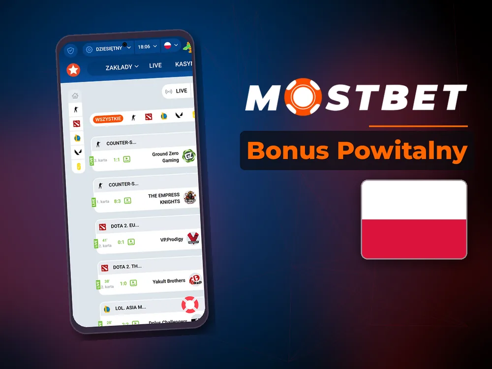 Mostbet - Bonus Powitalny
